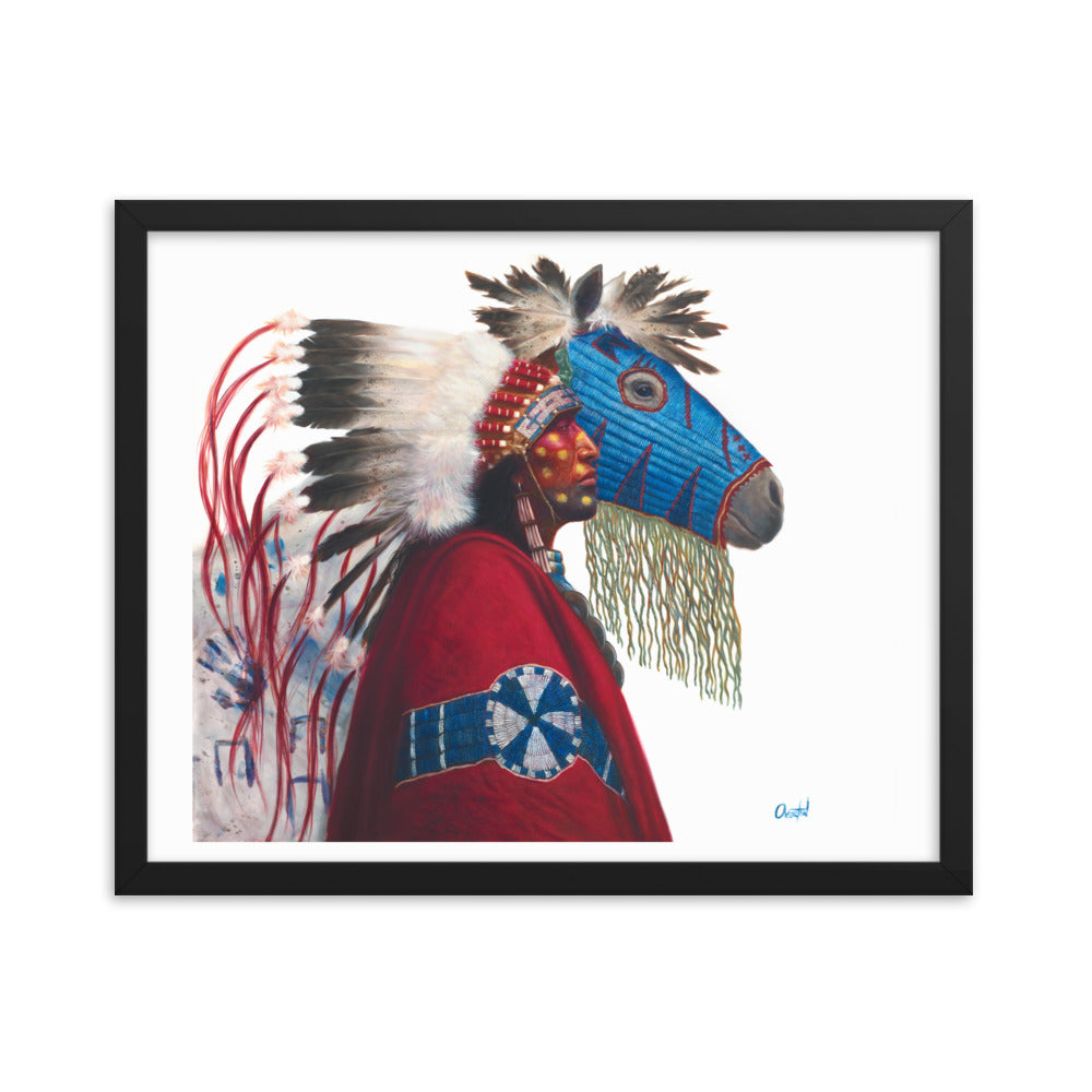 IRON HAIL AND LIGHTNING EYES | Framed Fine Art Print