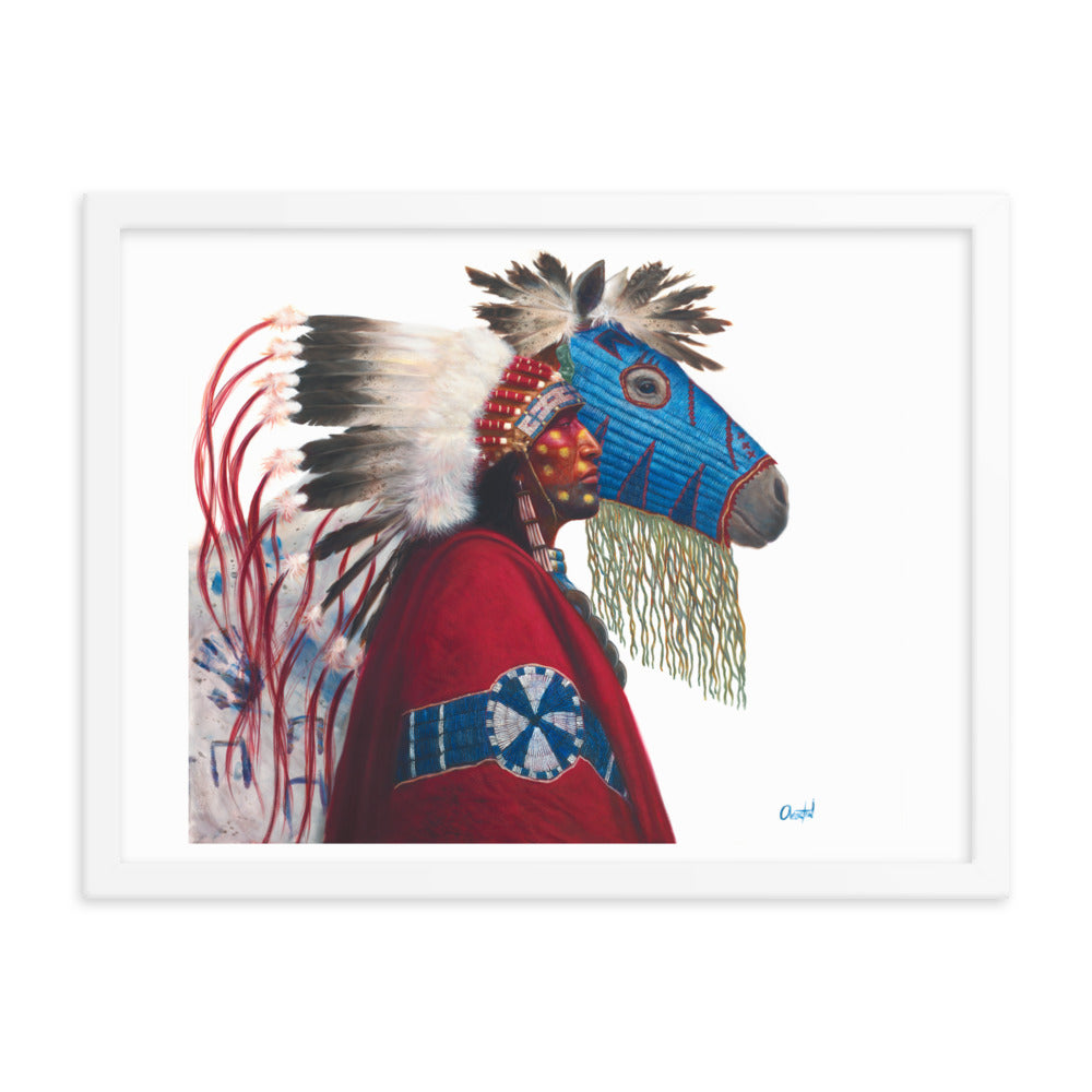 IRON HAIL AND LIGHTNING EYES | Framed Fine Art Print