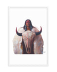 WHITE BUFFALO CALF WOMAN | Framed Fine Art Print