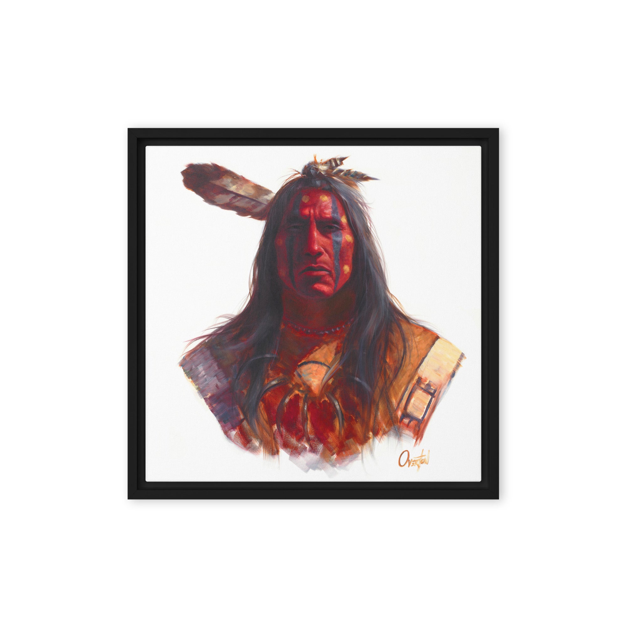 BLOOD KING | Framed Canvas Print