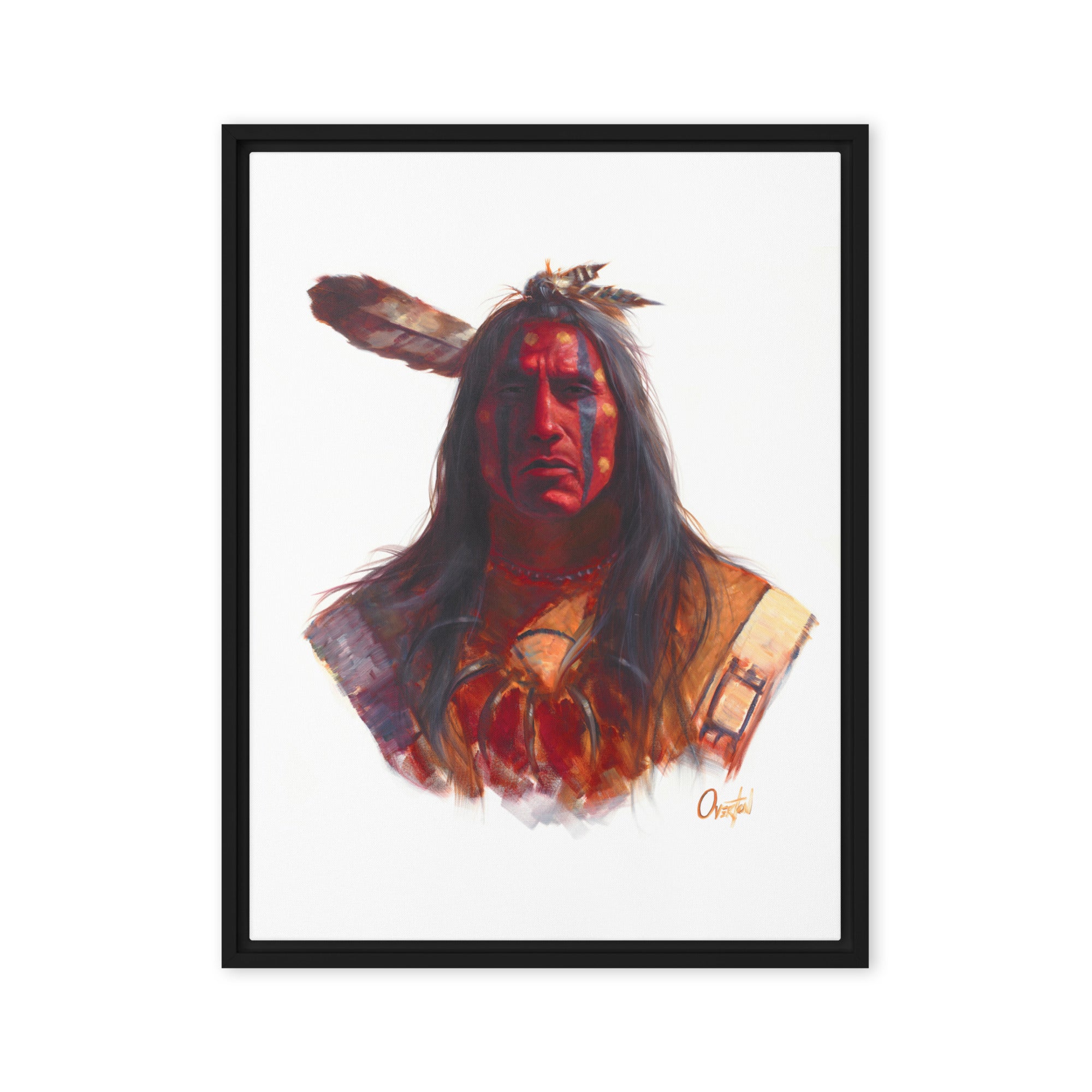 BLOOD KING | Framed Canvas Print