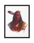 BLOOD KING | Framed Canvas Print