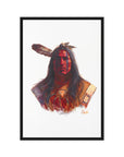 BLOOD KING | Framed Canvas Print