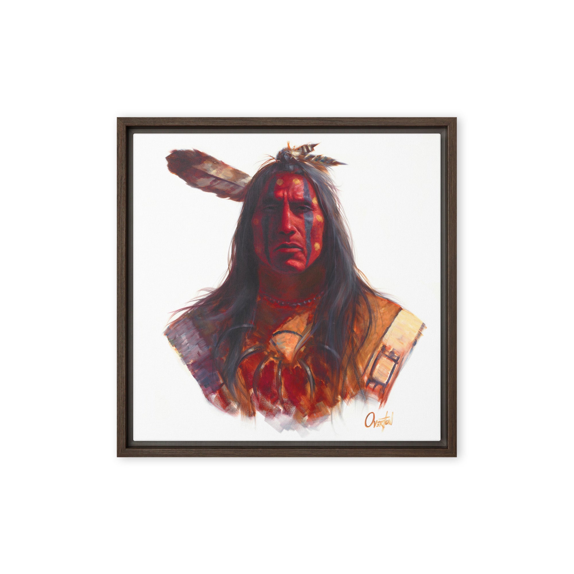 BLOOD KING | Framed Canvas Print