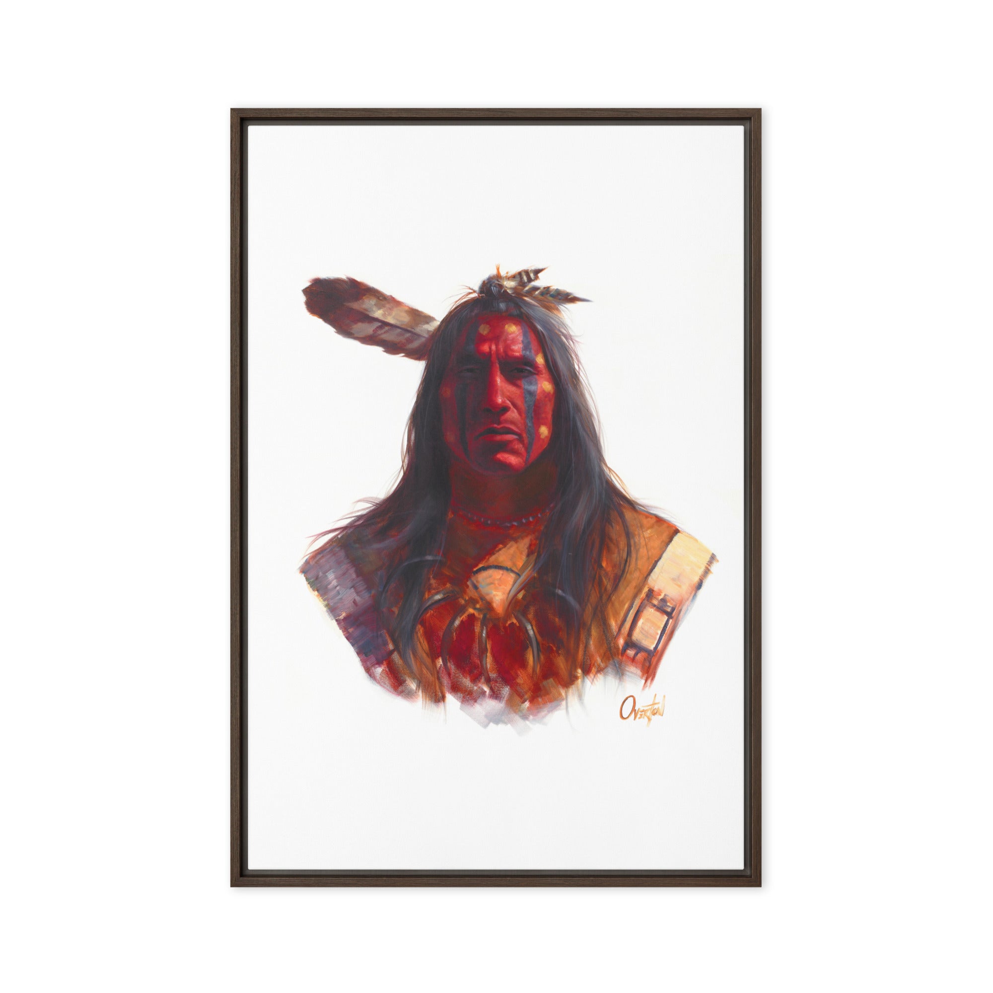 BLOOD KING | Framed Canvas Print