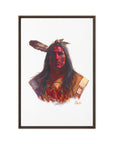 BLOOD KING | Framed Canvas Print