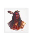 BLOOD KING | Framed Canvas Print