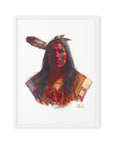 BLOOD KING | Framed Canvas Print