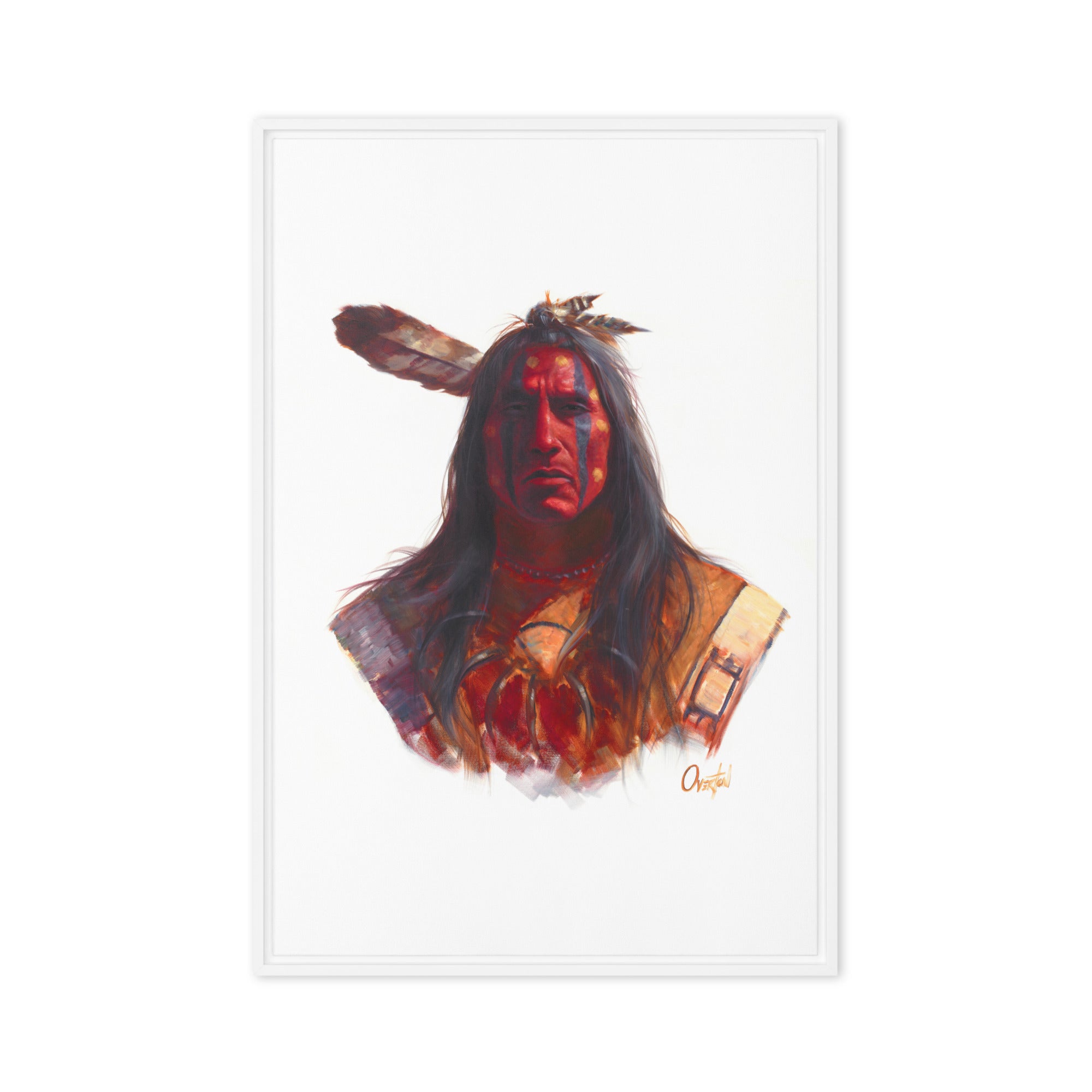 BLOOD KING | Framed Canvas Print