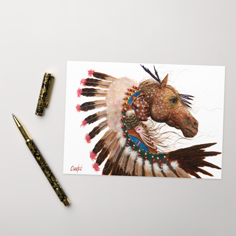 EAGLE HORSE AND CLOUD | Christmas Card