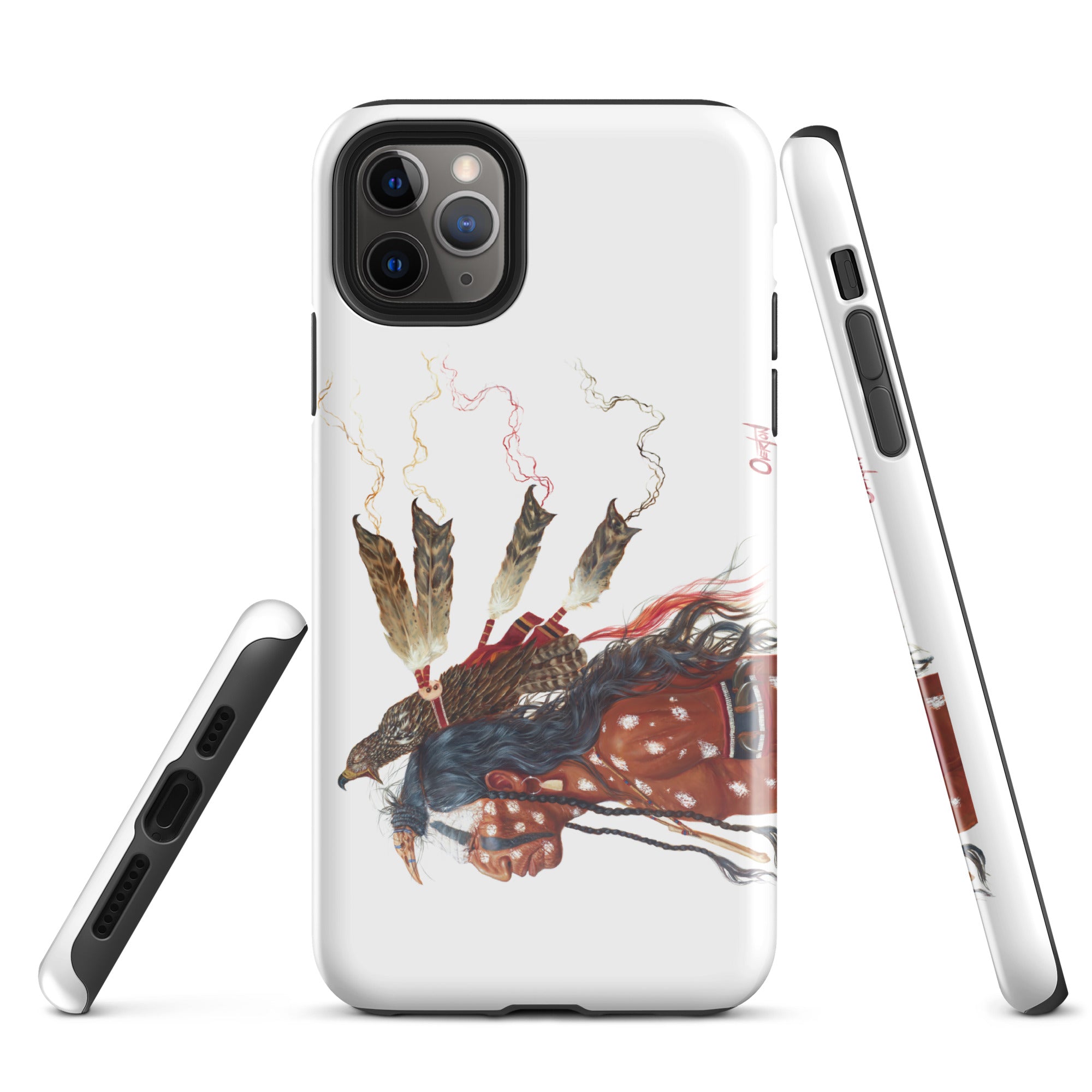 BRAVE WOLF AND THE MEDICINE HAWK | Tough iPhone Case