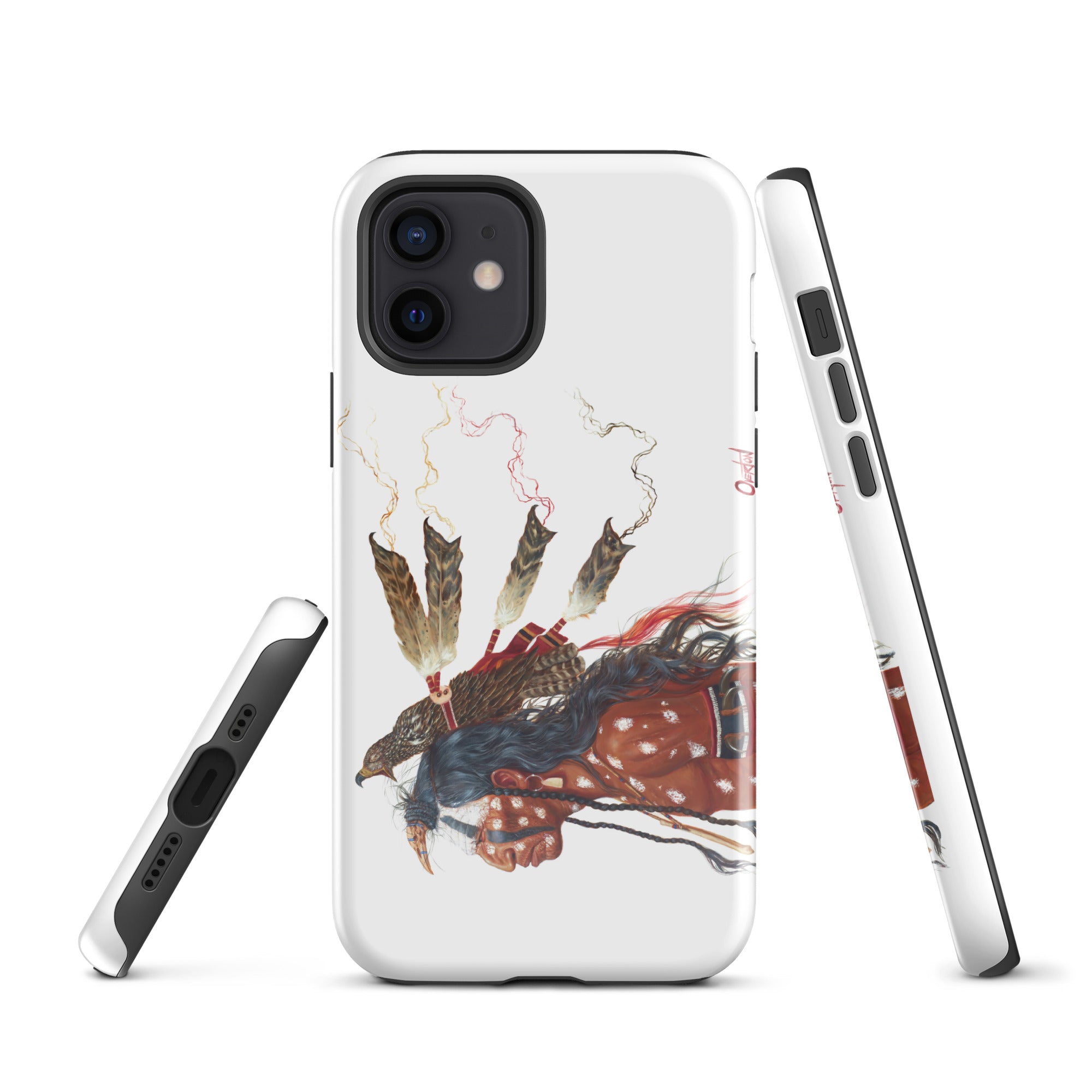 BRAVE WOLF AND THE MEDICINE HAWK | Tough iPhone Case