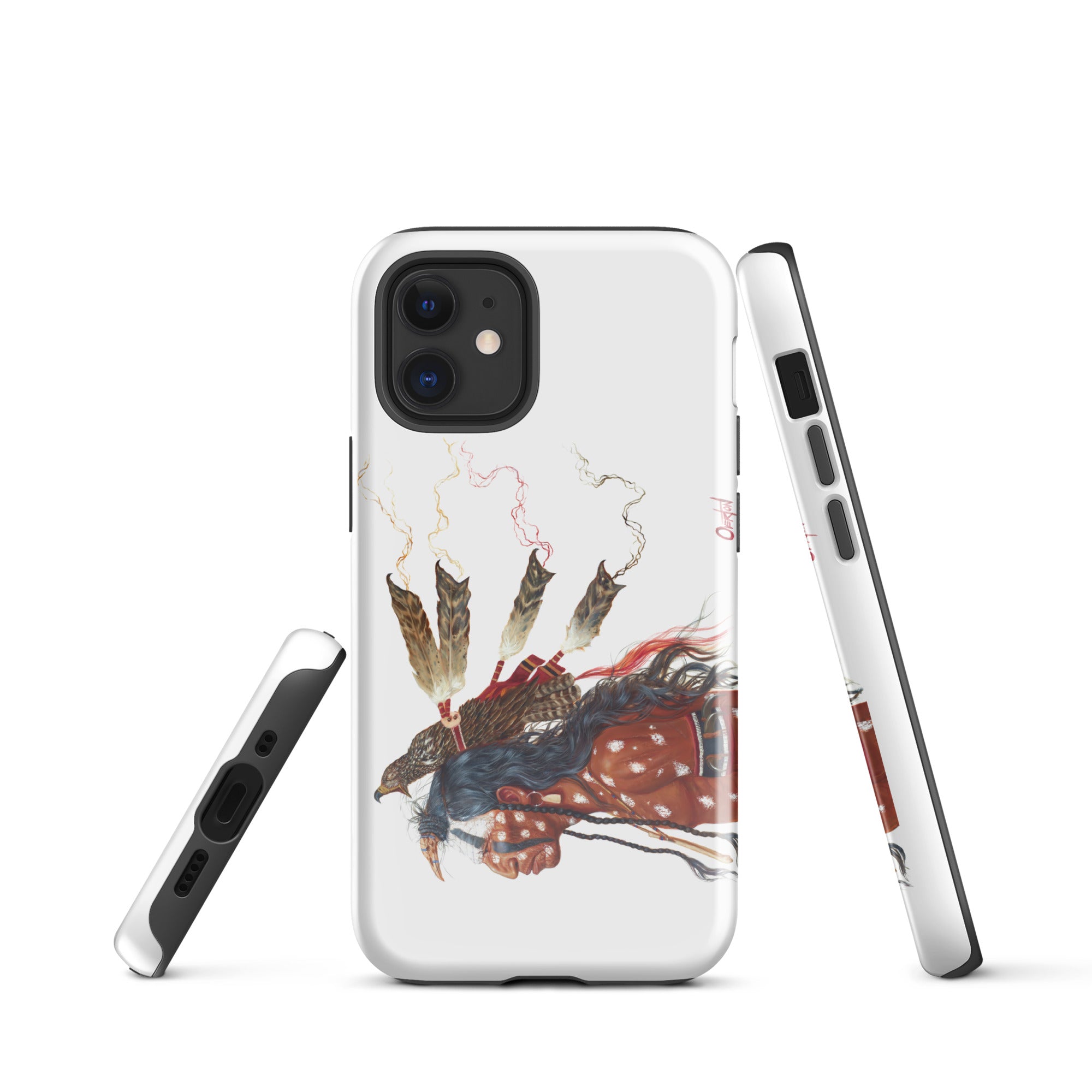 BRAVE WOLF AND THE MEDICINE HAWK | Tough iPhone Case