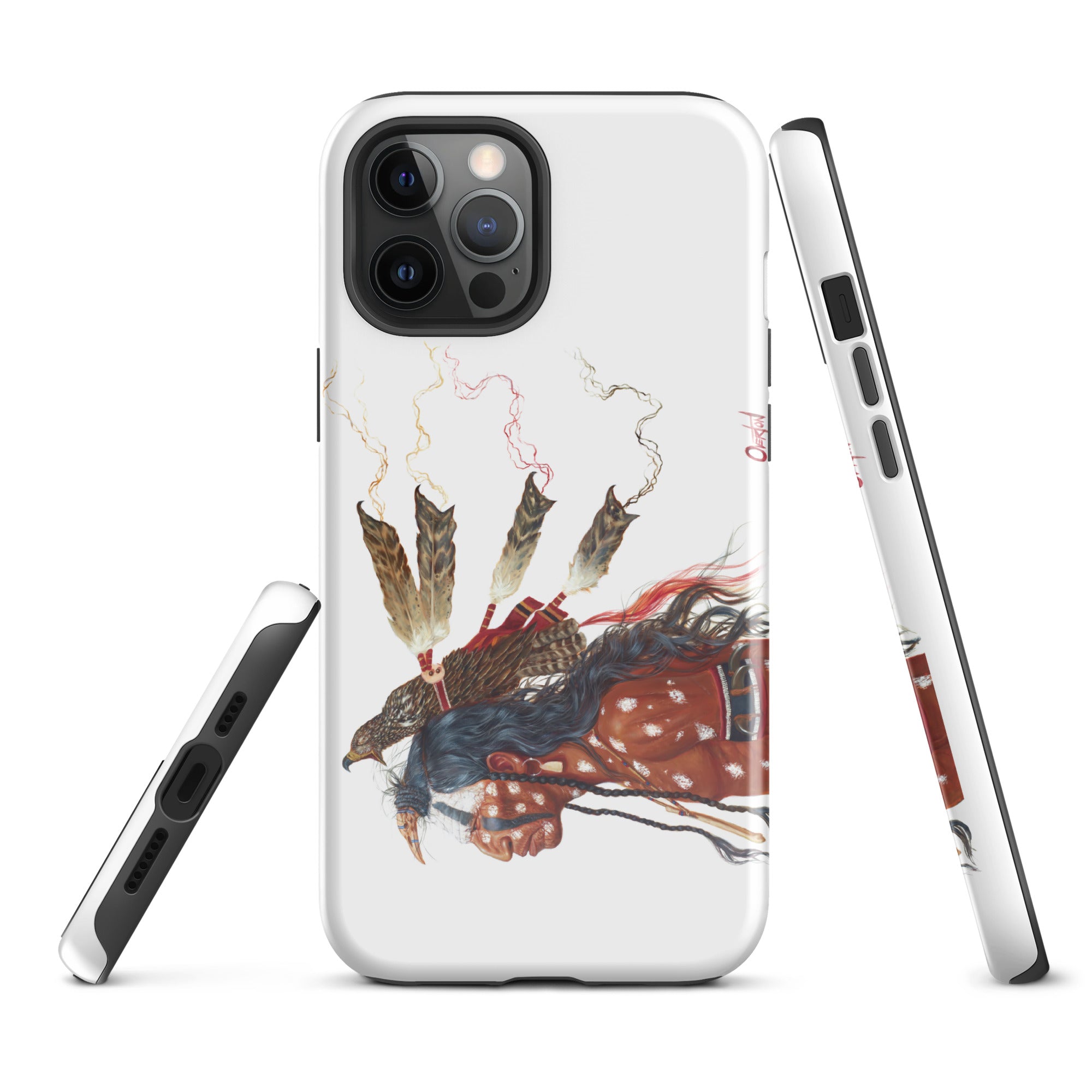 BRAVE WOLF AND THE MEDICINE HAWK | Tough iPhone Case