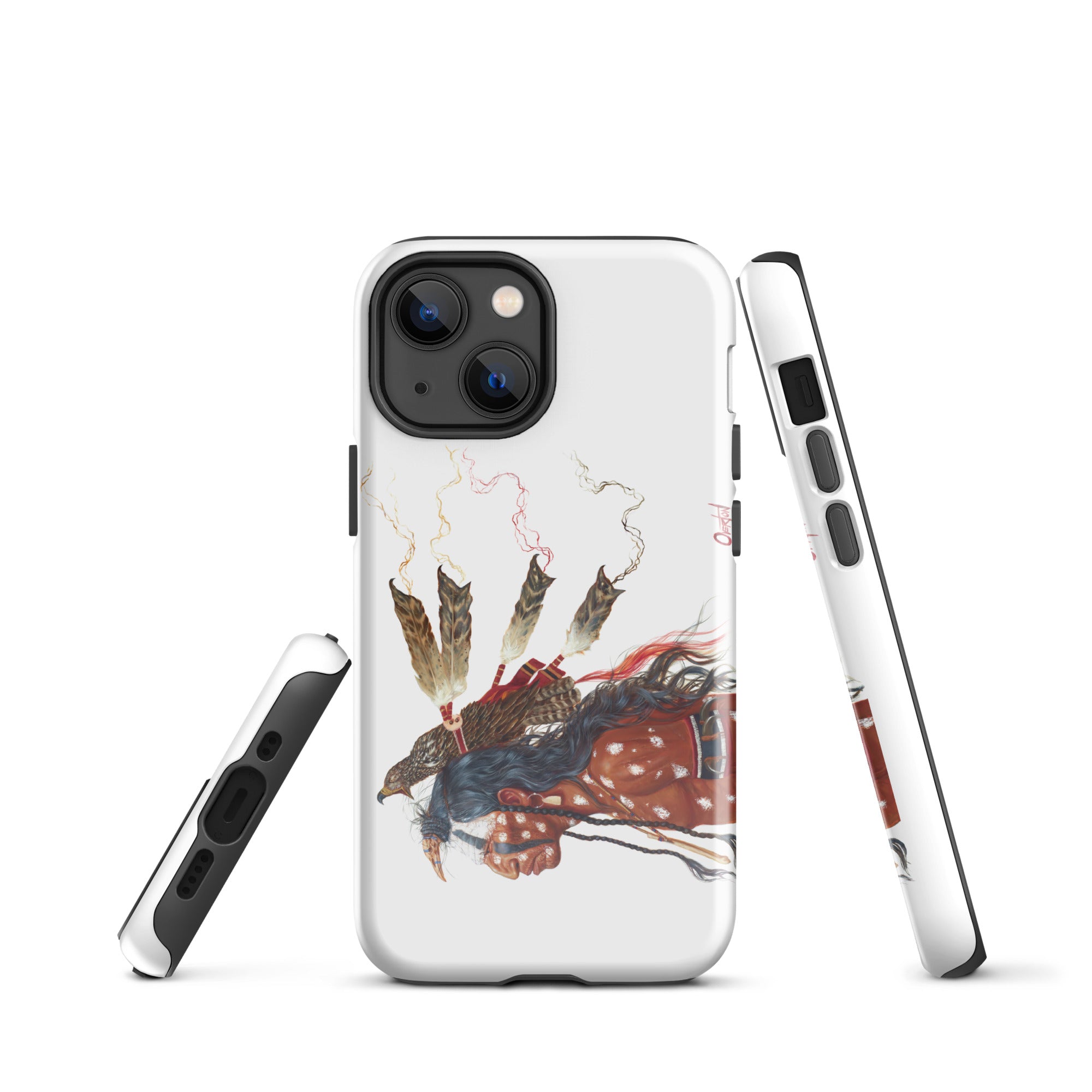 BRAVE WOLF AND THE MEDICINE HAWK | Tough iPhone Case