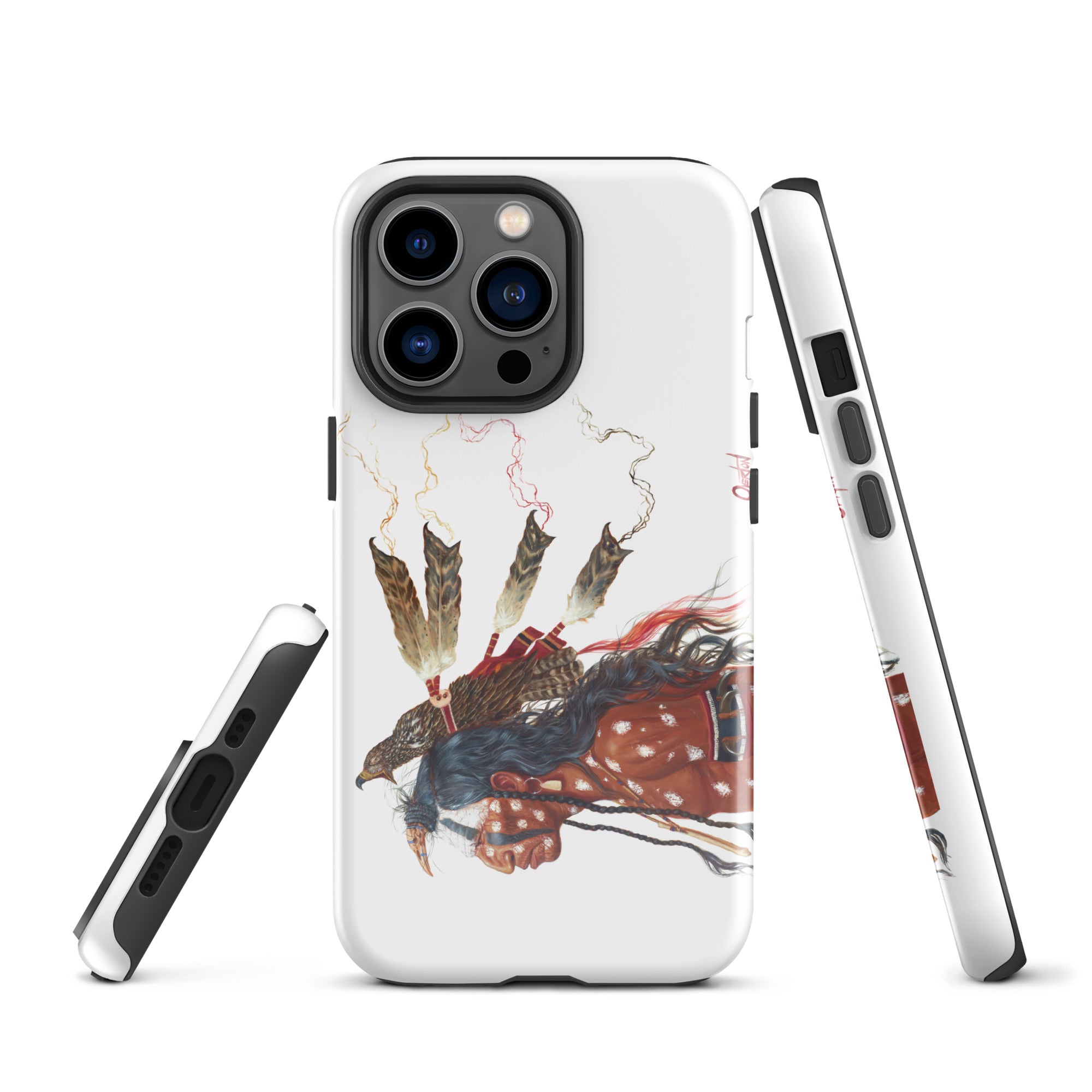 BRAVE WOLF AND THE MEDICINE HAWK | Tough iPhone Case