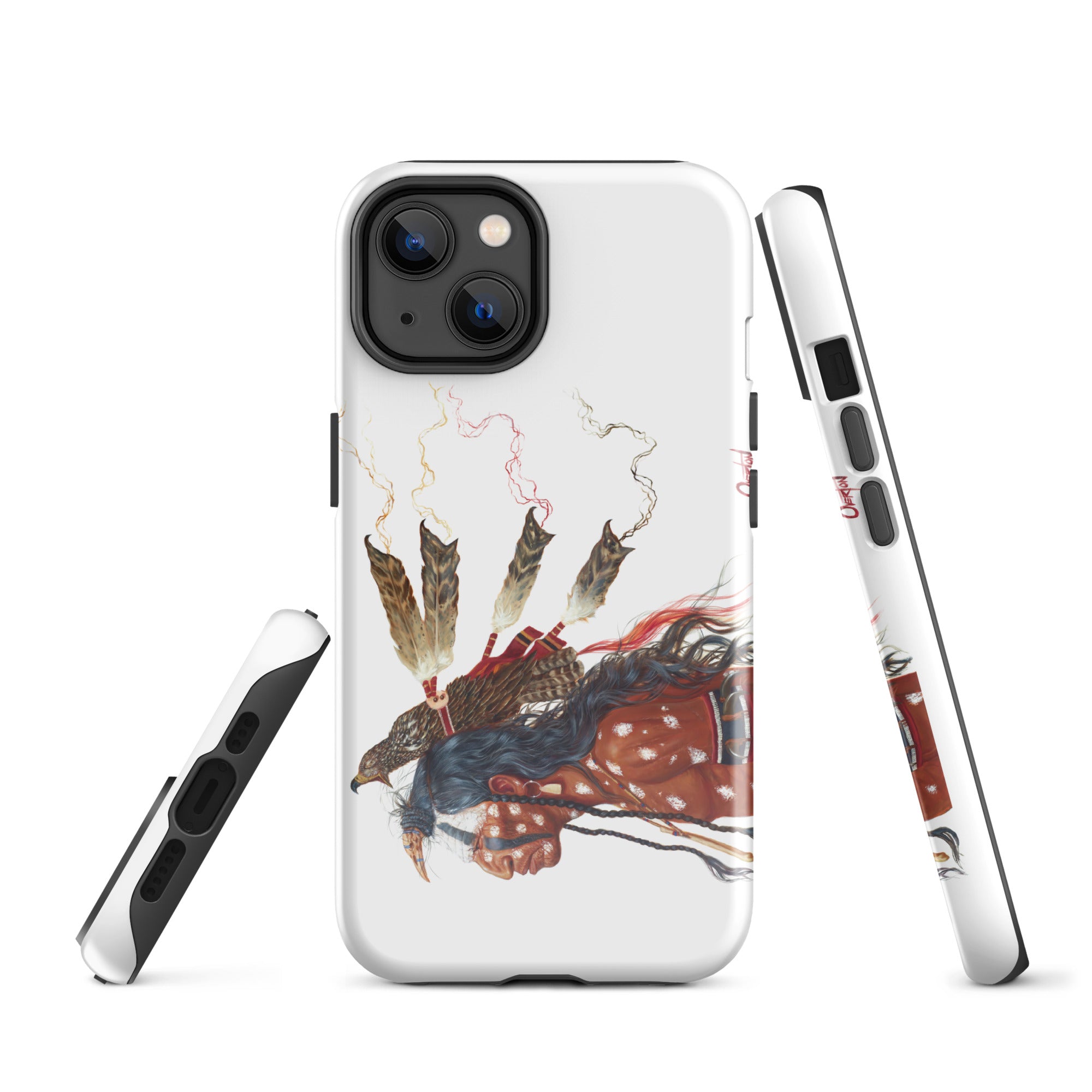 BRAVE WOLF AND THE MEDICINE HAWK | Tough iPhone Case