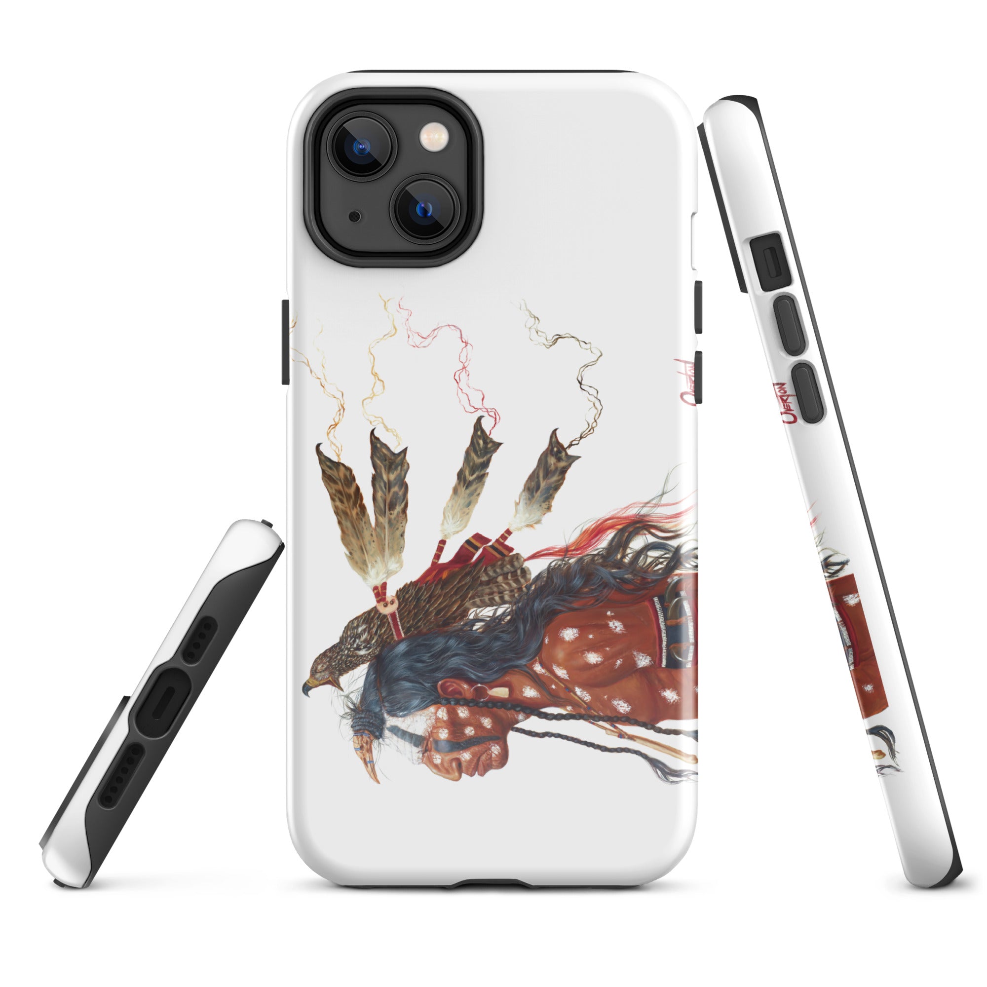 BRAVE WOLF AND THE MEDICINE HAWK | Tough iPhone Case