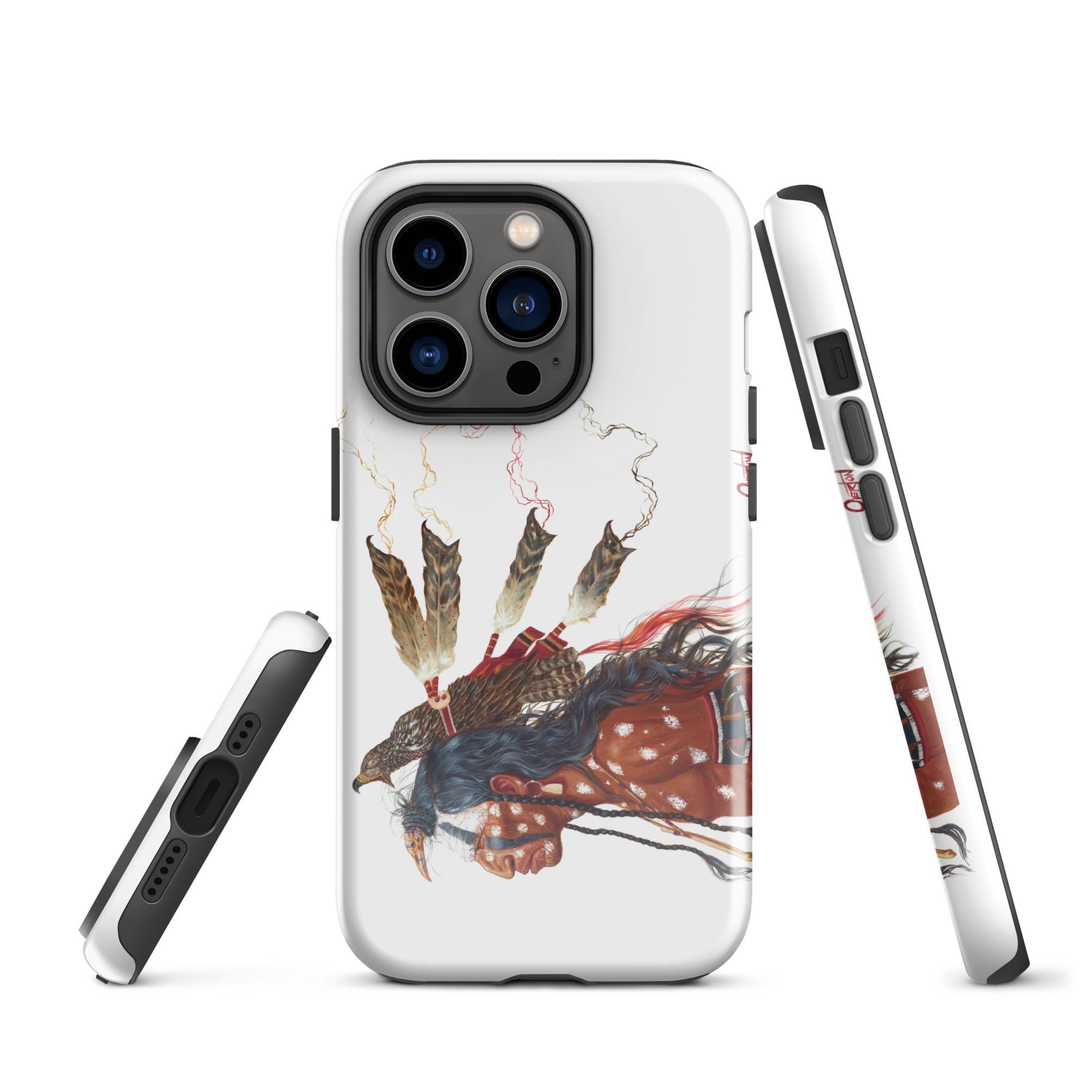 BRAVE WOLF AND THE MEDICINE HAWK | Tough iPhone Case