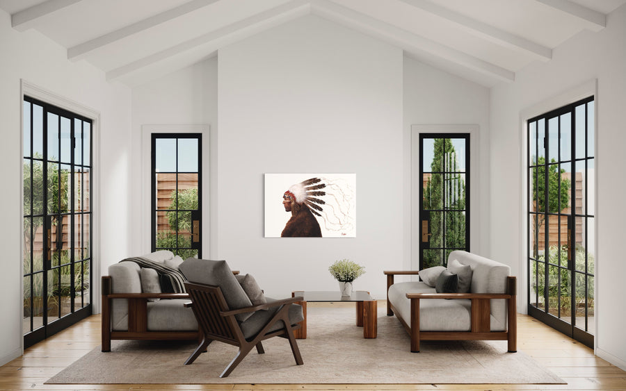 SEVEN THUNDERS | "Drop" Limited Edition Hand Embellished Luxe Canvas Print