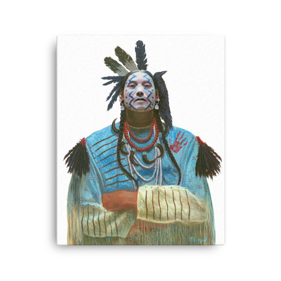 BLUE WOLF RISING | Canvas Print