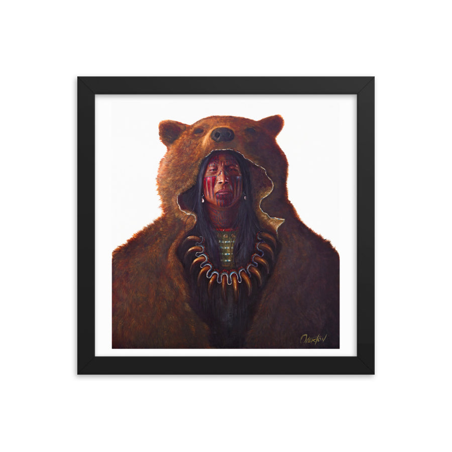 BLOOD HAND BEAR | Framed Fine Art Print
