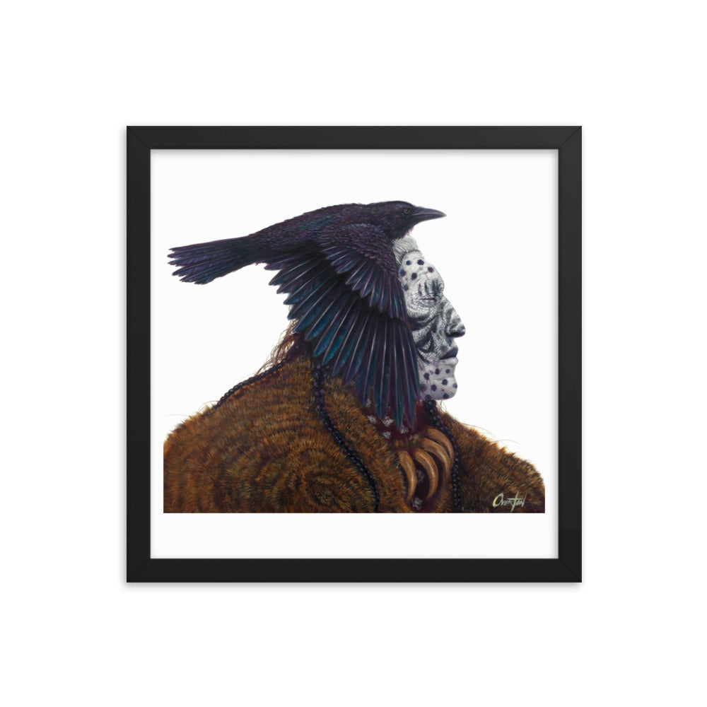 GHOST RAVEN | Framed Fine Art Print