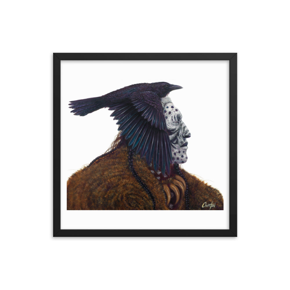 GHOST RAVEN | Framed Fine Art Print