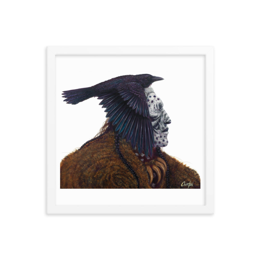 GHOST RAVEN | Framed Fine Art Print