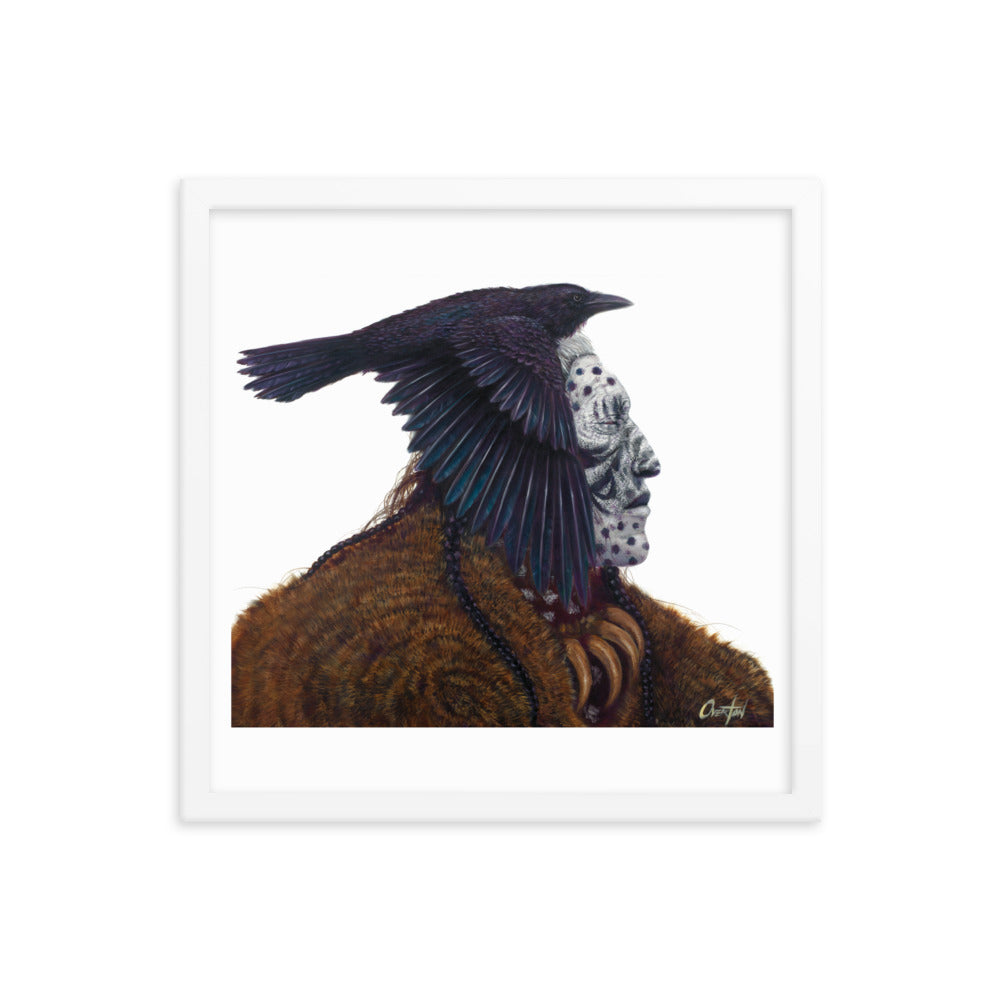 GHOST RAVEN | Framed Fine Art Print