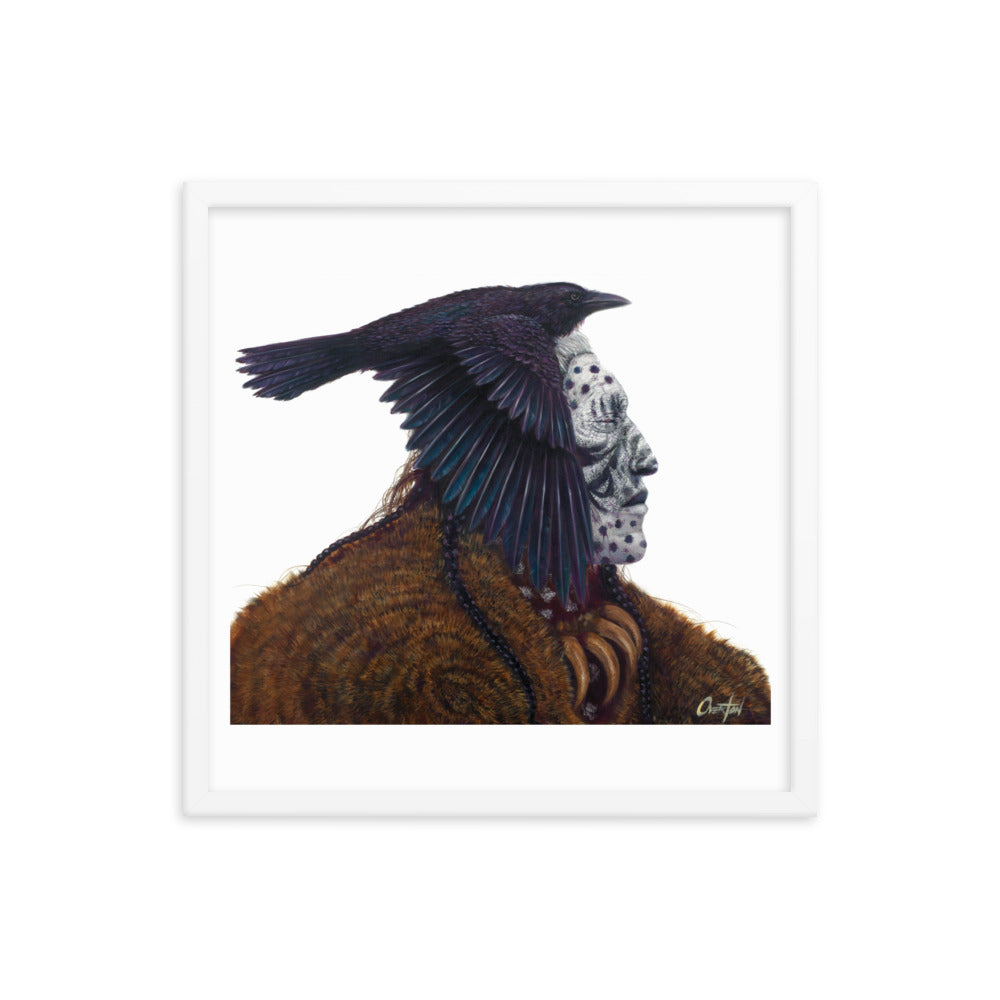 GHOST RAVEN | Framed Fine Art Print