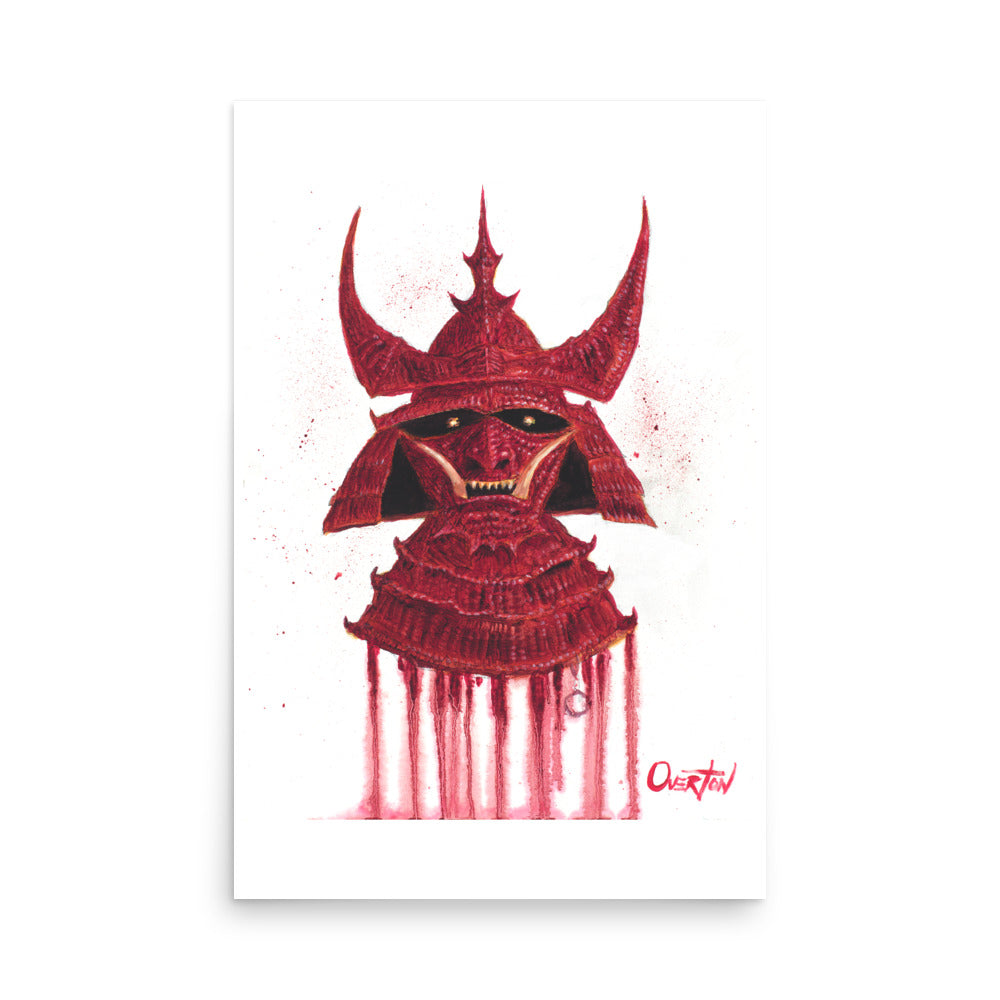 RED DRAGON SAMURAI | Fine Art Print – Greg Overton Fine Art Prints