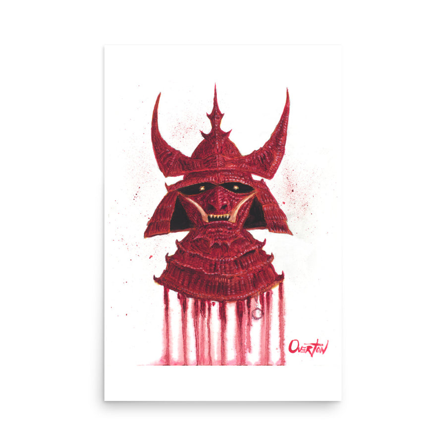 RED DRAGON SAMURAI | Fine Art Print