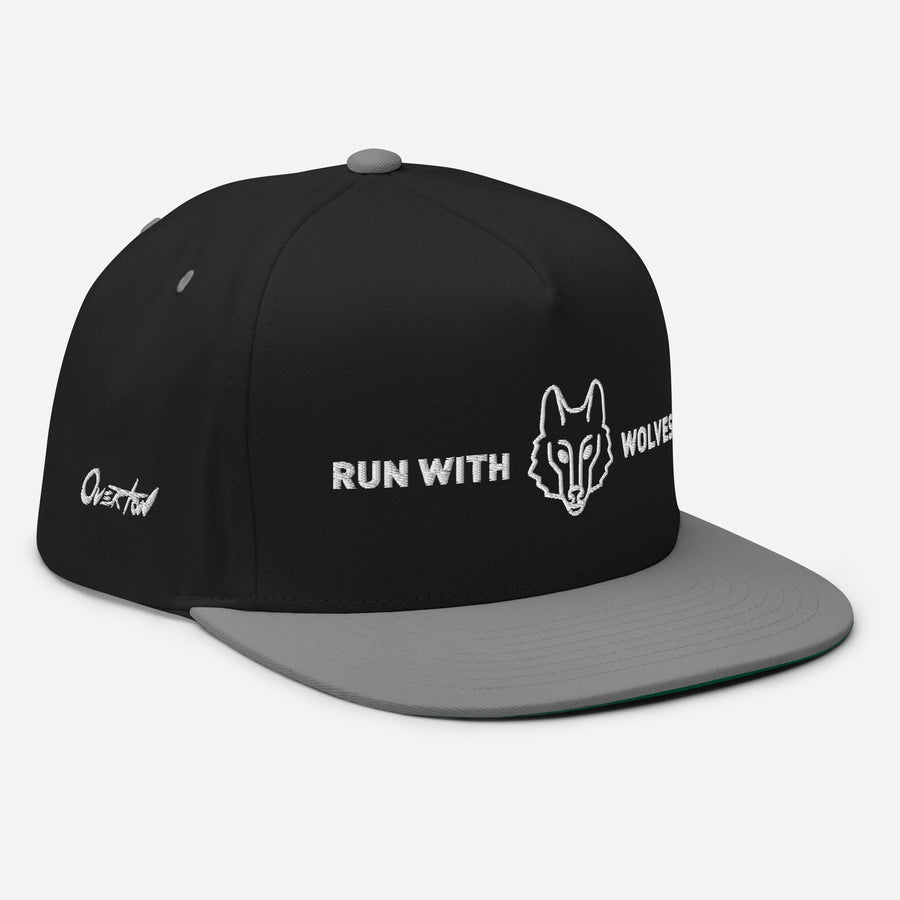 RUN WITH WOLVES | Flat Bill Cap