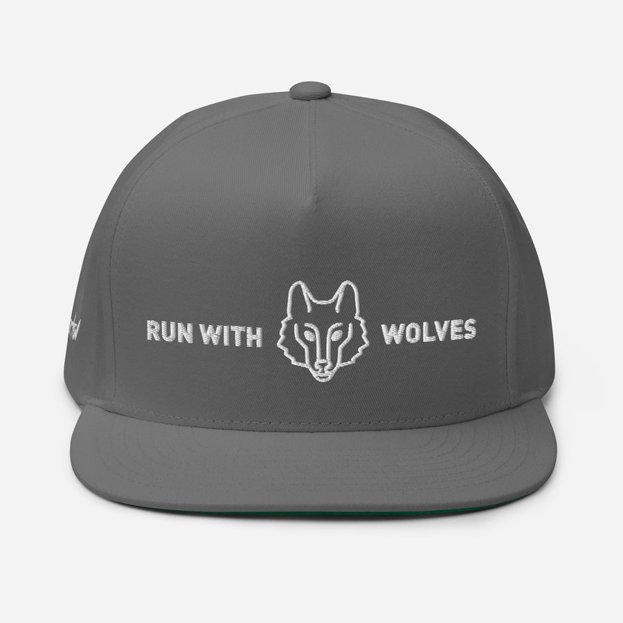 RUN WITH WOLVES | Flat Bill Cap