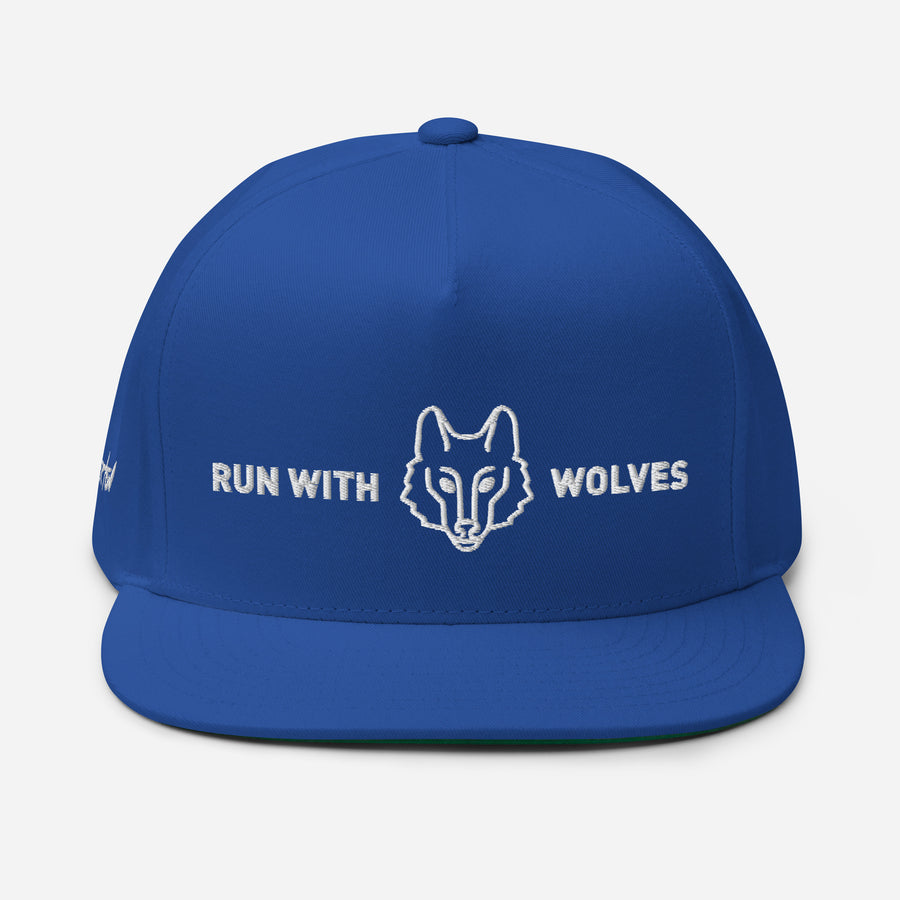 RUN WITH WOLVES | Flat Bill Cap