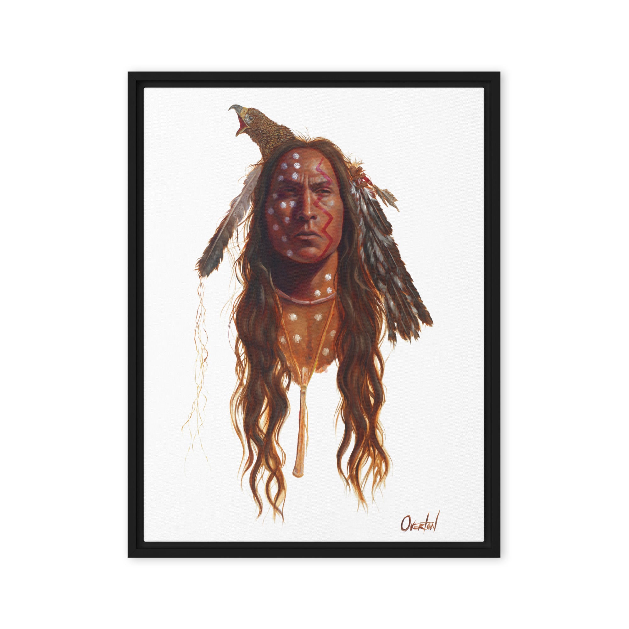 CRAZY HORSE II | Framed Canvas Print