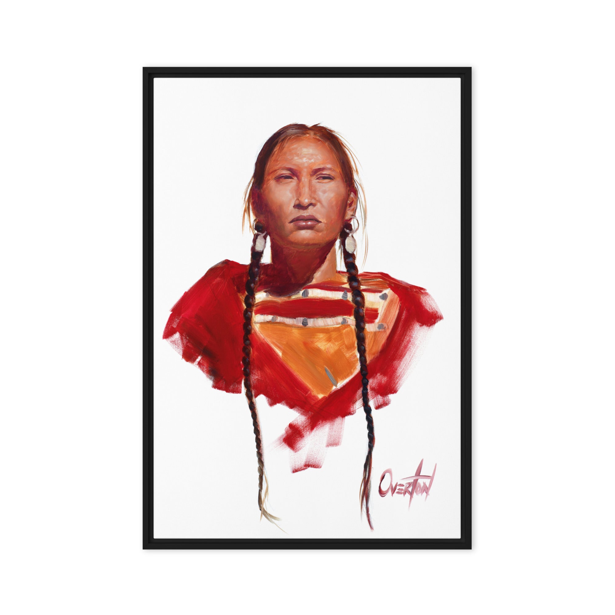 SACAGAWEA | Framed Canvas Print