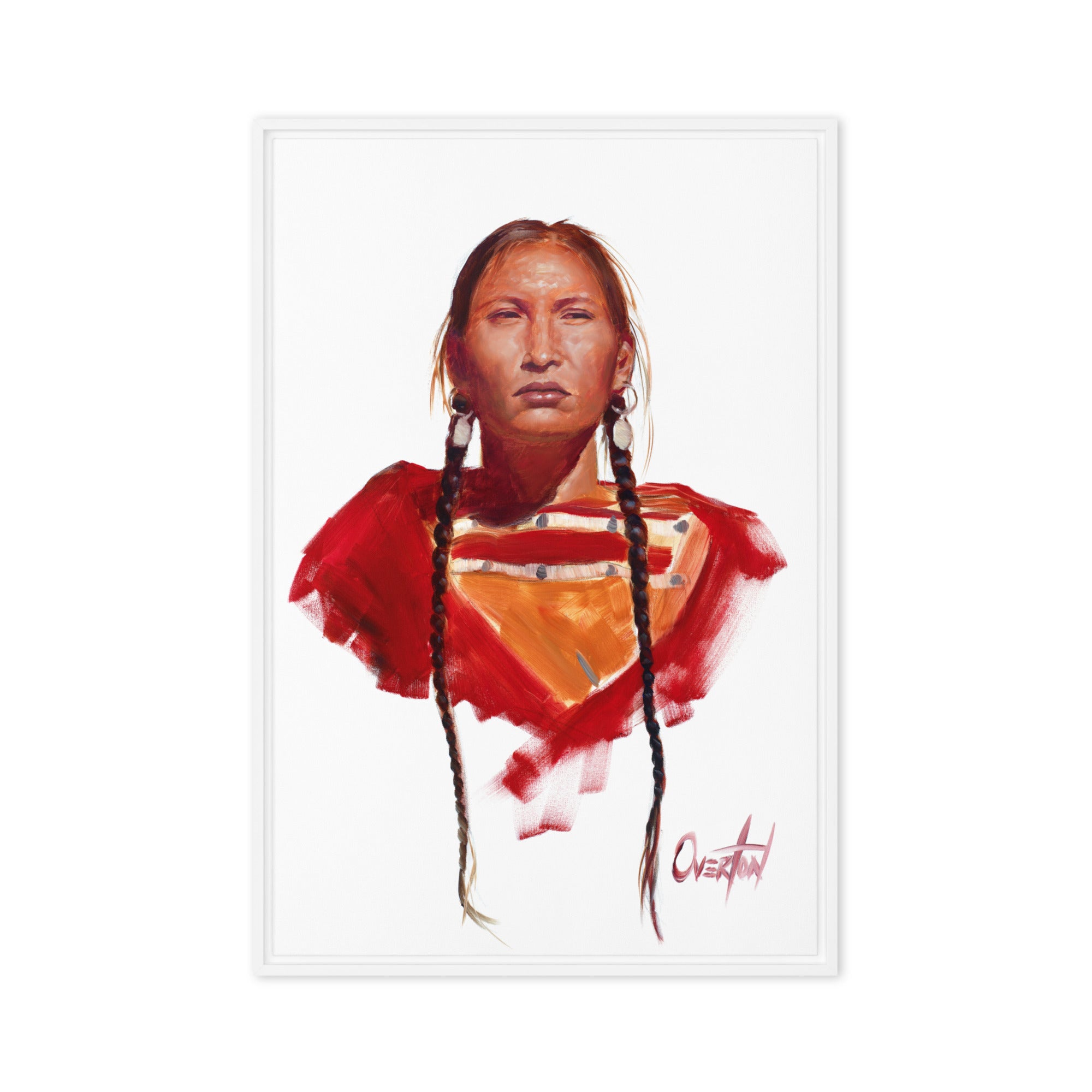 SACAGAWEA | Framed Canvas Print