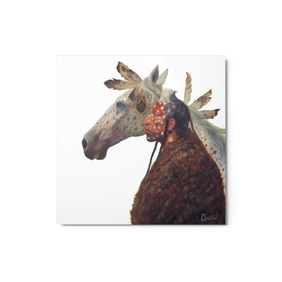 EAGLE WING AND HAILSTORM | Metal Print